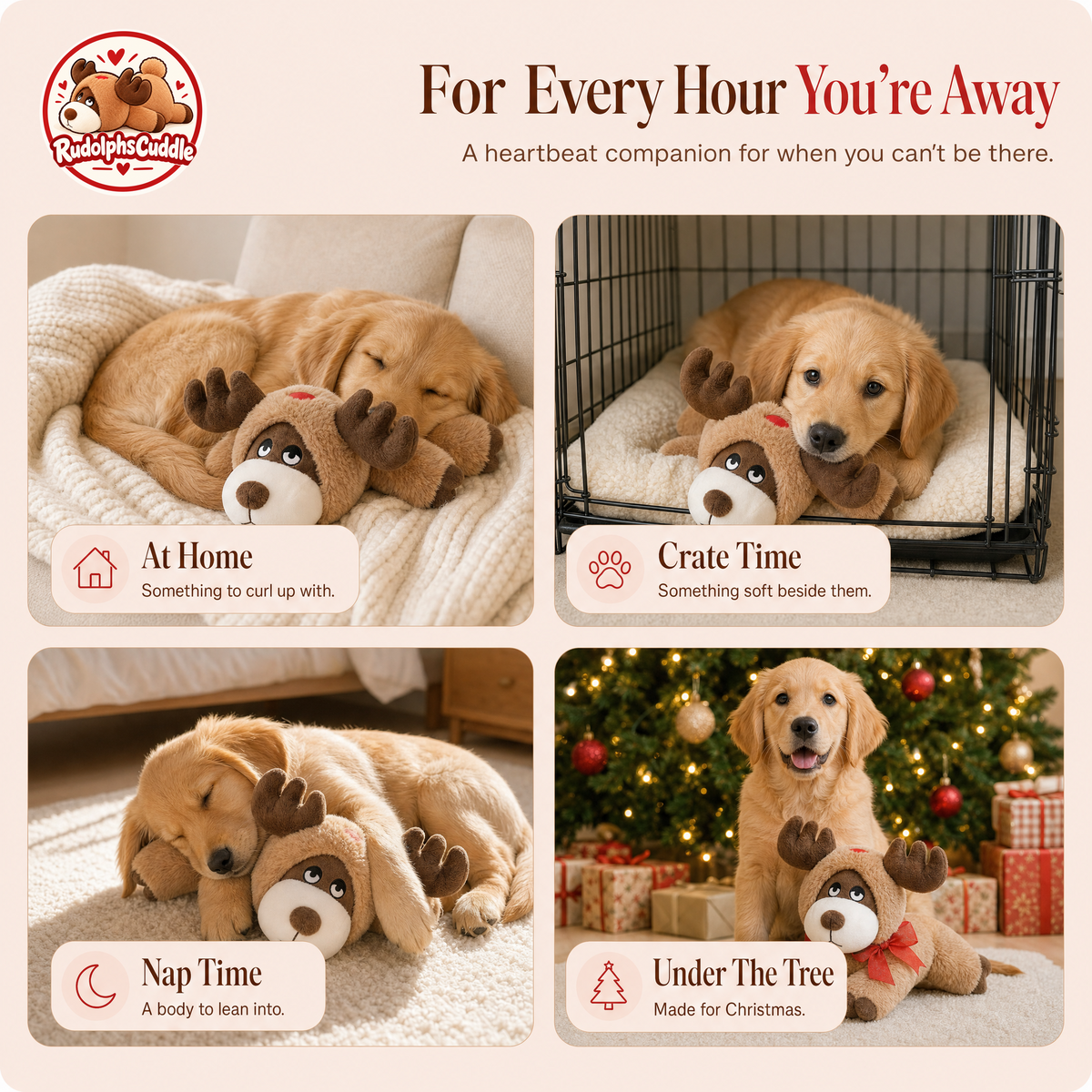 RudolphsCuddle - Heartbeat Comfort Plush
